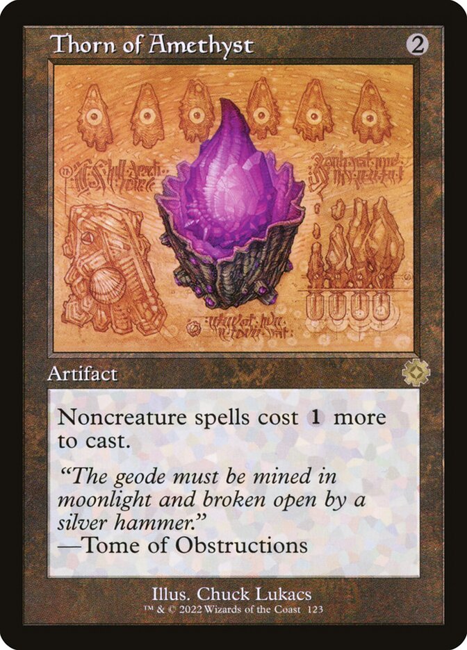 Thorn of Amethyst 123/63 (The Brothers' War: Retro Frame Artifacts)  - Foil | Good Games Morley