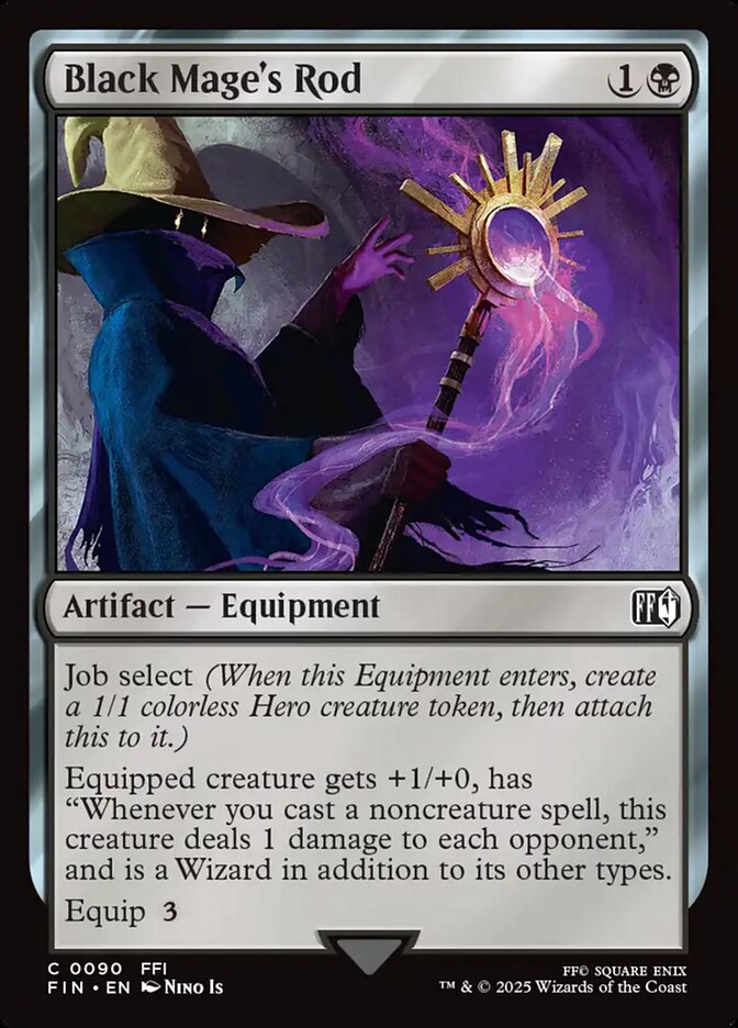 Black Mage's Rod 90 (FINAL FANTASY)  - Foil | Good Games Morley