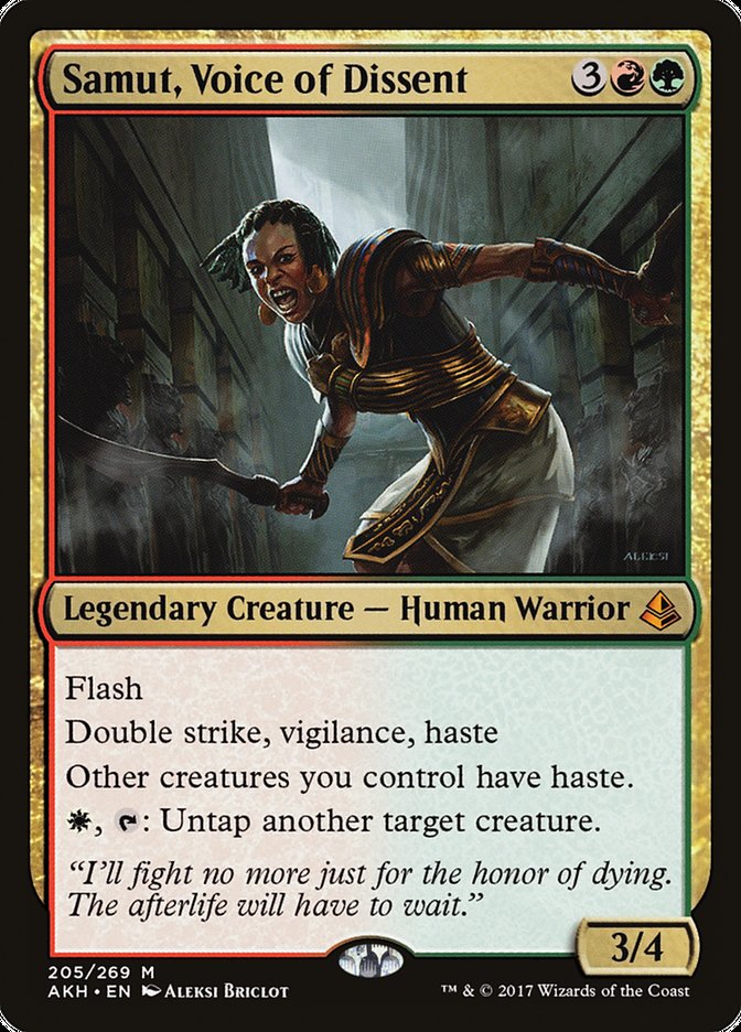 Samut, Voice of Dissent 205/269 (Amonkhet)  | Good Games Morley