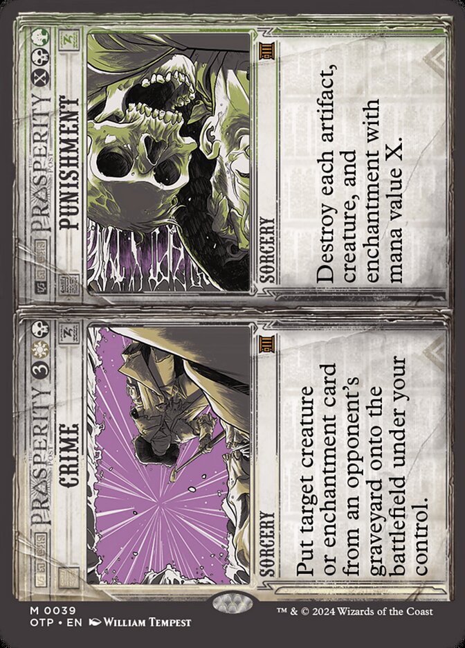 Crime // Punishment 39/65 (Outlaws of Thunder Junction: Breaking News)  - Showcase Foil | Good Games Morley