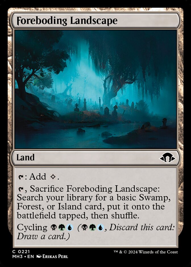 Foreboding Landscape 221/319 (Modern Horizons 3)  - Foil | Good Games Morley