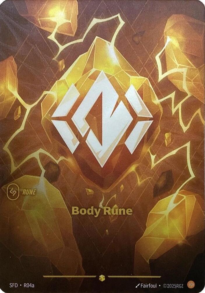 Body Rune Alternate Art R04a (Spiritforged)  - Foil | Good Games Morley