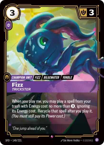 Fizz - Trickster 140/221 (Spiritforged)  - Foil | Good Games Morley