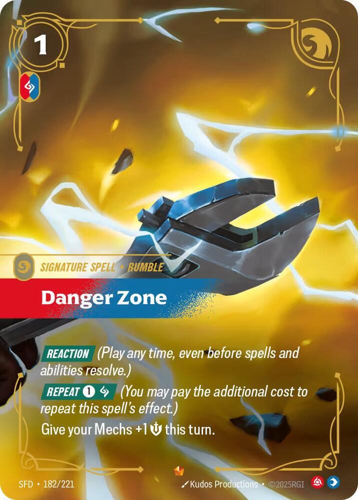 Danger Zone 182/221 (Spiritforged)  - Foil | Good Games Morley
