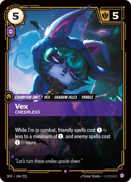 Vex - Cheerless 146/221 (Spiritforged)  - Foil | Good Games Morley