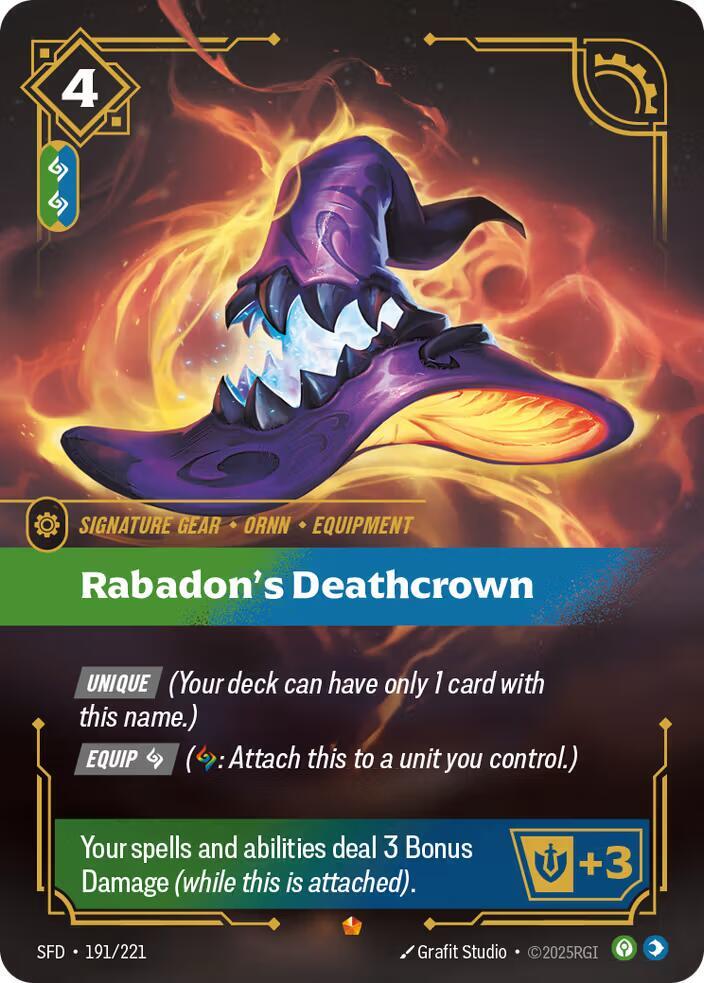 Rabadons Deathcrown 191/221 (Spiritforged)  - Foil | Good Games Morley