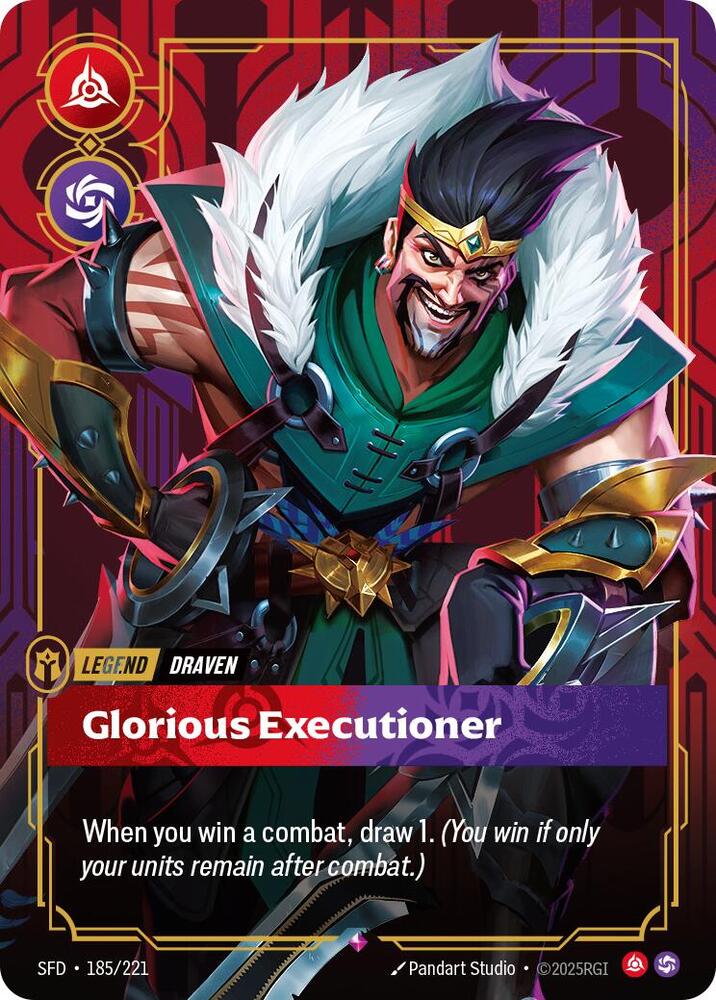 Draven - Glorious Executioner 185/221 (Spiritforged)  - Foil | Good Games Morley