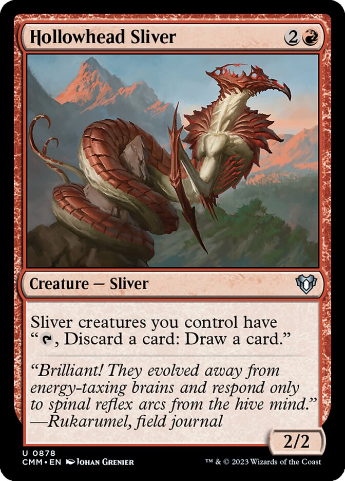 Hollowhead Sliver 878/451 (Commander Masters)  | Good Games Morley