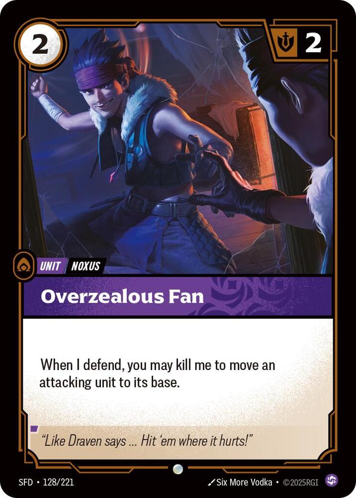 Overzealous Fan 128/221 (Spiritforged)  - Foil | Good Games Morley