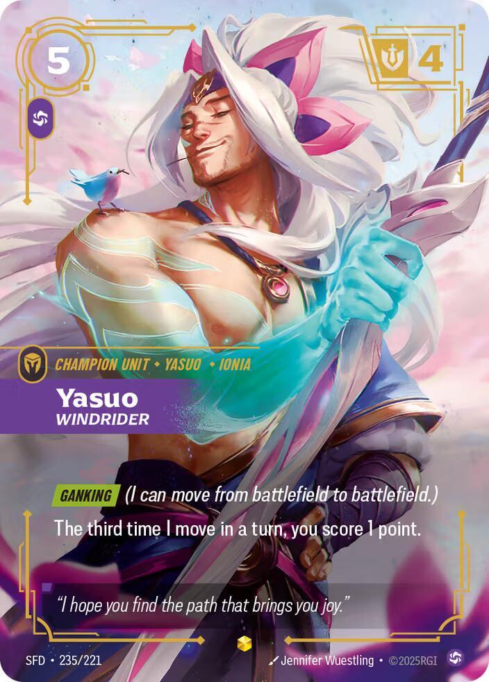 Yasuo - Windrider 235/221 (Spiritforged)  - Foil | Good Games Morley