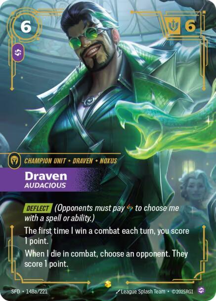 Draven - Audacious 148a/221 (Spiritforged)  - Foil | Good Games Morley