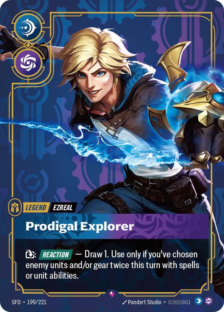Ezreal - Prodigal Explorer 199/221 (Spiritforged)  - Foil | Good Games Morley