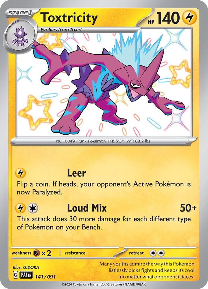 Toxtricity 141/091 (SV: Paldean Fates)  - Holofoil | Good Games Morley