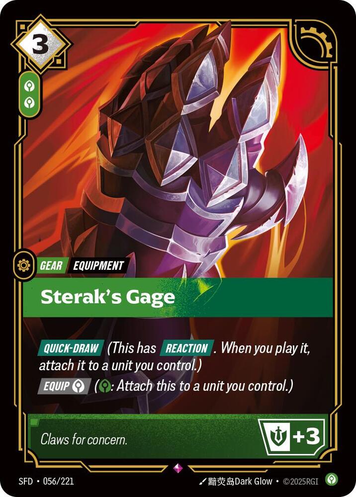 Sterak's Gage 56/221 (Spiritforged)  - Foil | Good Games Morley
