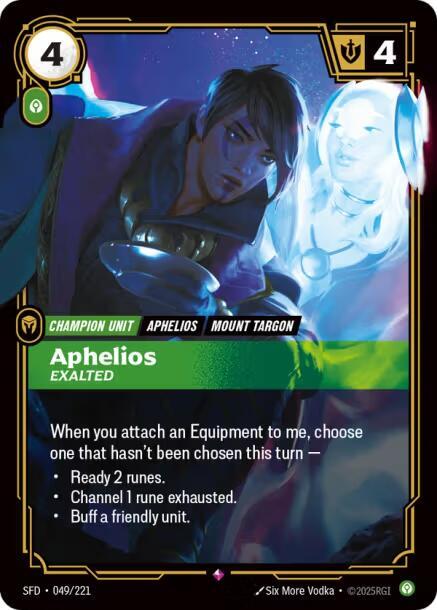 Aphelios - Exalted 049/221 (Spiritforged)  - Foil | Good Games Morley