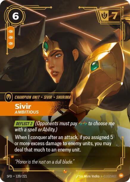 Sivir - Ambitious 120/221 (Spiritforged)  - Foil | Good Games Morley