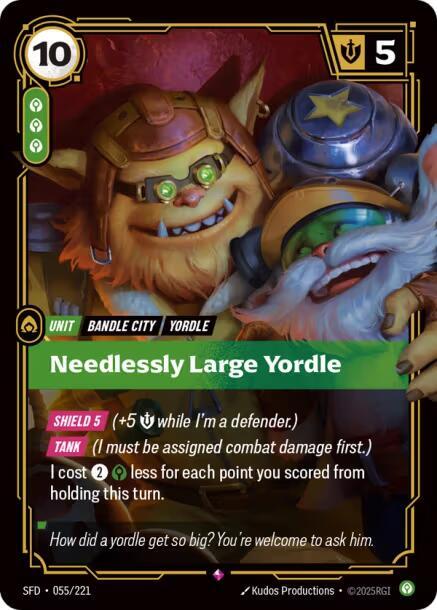 Needlessly Large Yordle 55/221 (Spiritforged)  - Foil | Good Games Morley