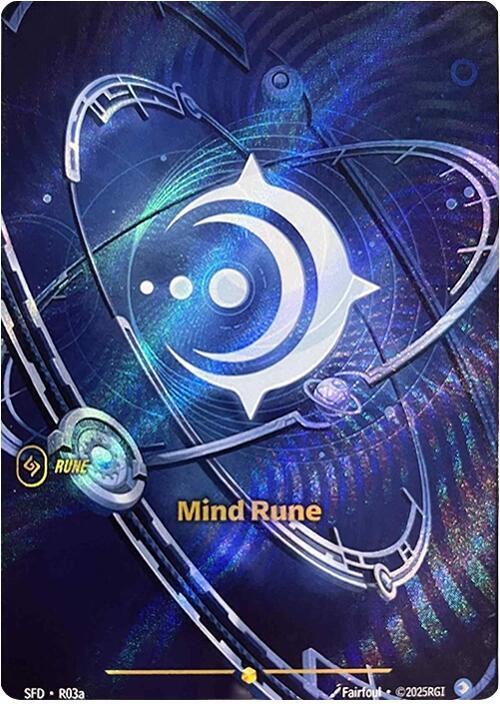 Mind Rune Alternate Art R03a (Spiritforged)  - Foil | Good Games Morley
