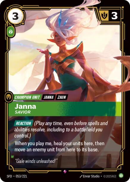 Janna - Savior 53/221 (Spiritforged)  - Foil | Good Games Morley