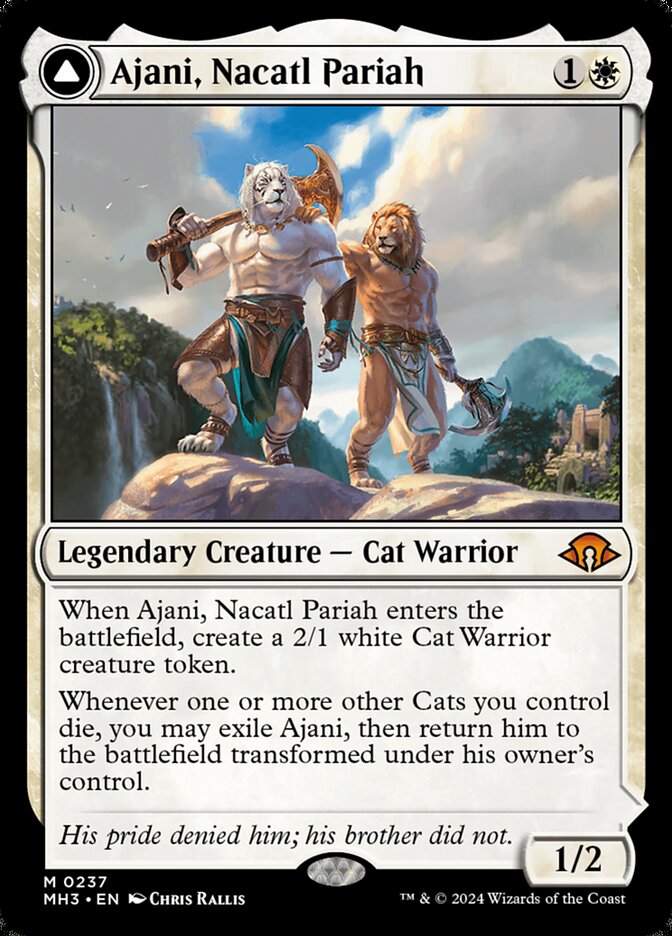 Ajani, Nacatl Pariah // Ajani, Nacatl Avenger 237 (Modern Horizons 3)  - Foil | Good Games Morley