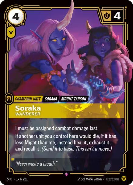 Soraka - Wanderer 173/221 (Spiritforged)  - Foil | Good Games Morley