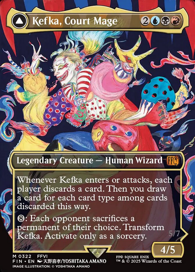 Kefka, Court Mage // Kefka, Ruler of Ruin 322 (FINAL FANTASY)  - Borderless Foil | Good Games Morley