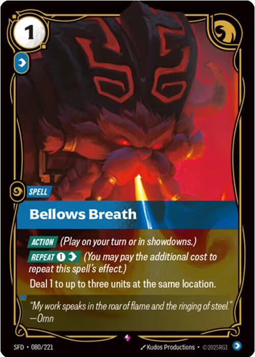 Bellows Breath 80/221 (Spiritforged)  - Foil | Good Games Morley