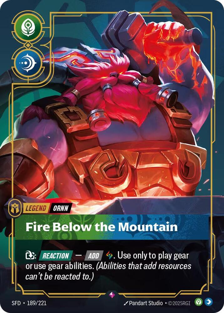 Ornn - Fire Below the Mountain 189/221 (Spiritforged)  - Foil | Good Games Morley