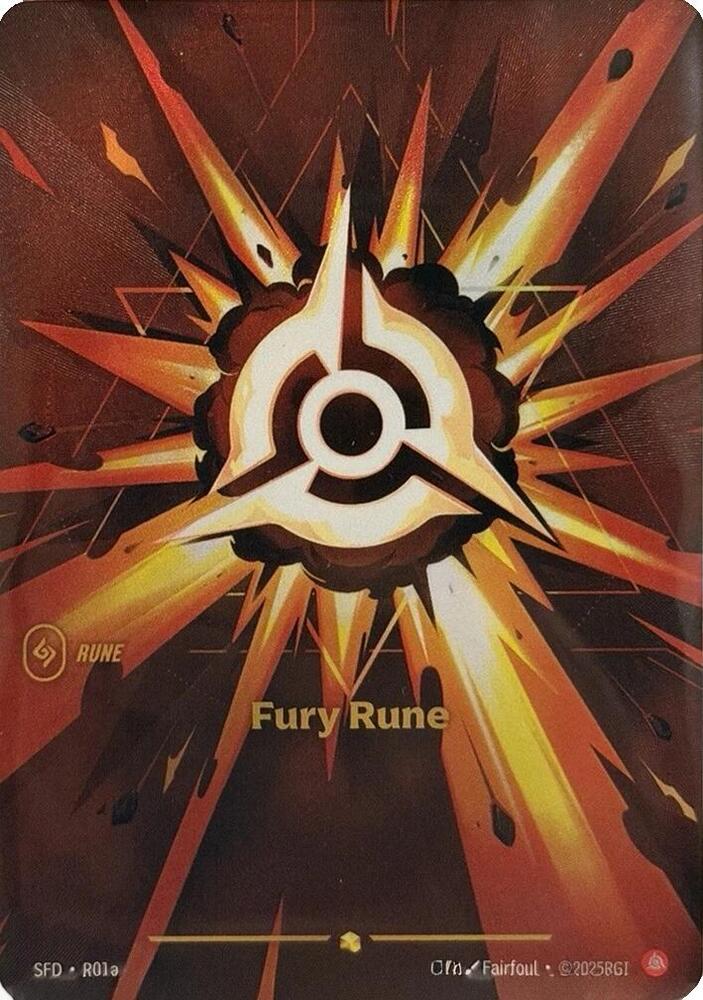 Fury Rune Alternate Art R01a (Spiritforged)  - Foil | Good Games Morley