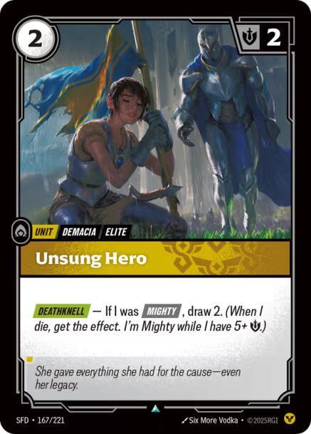 Unsung Hero 167/221 (Spiritforged)  - Foil | Good Games Morley