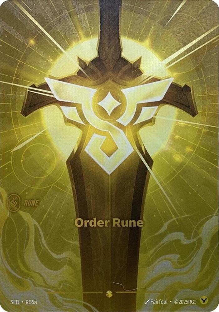 Order Rune Alternate Art R06a (Spiritforged)  - Foil | Good Games Morley