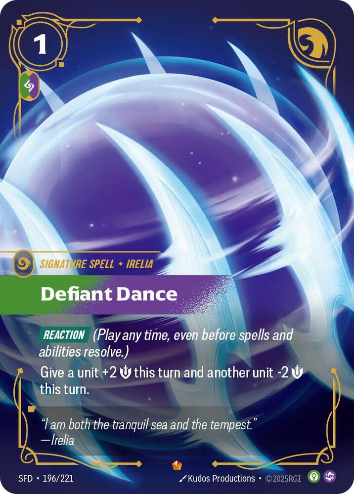 Defiant Dance 196/221 (Spiritforged)  - Foil | Good Games Morley