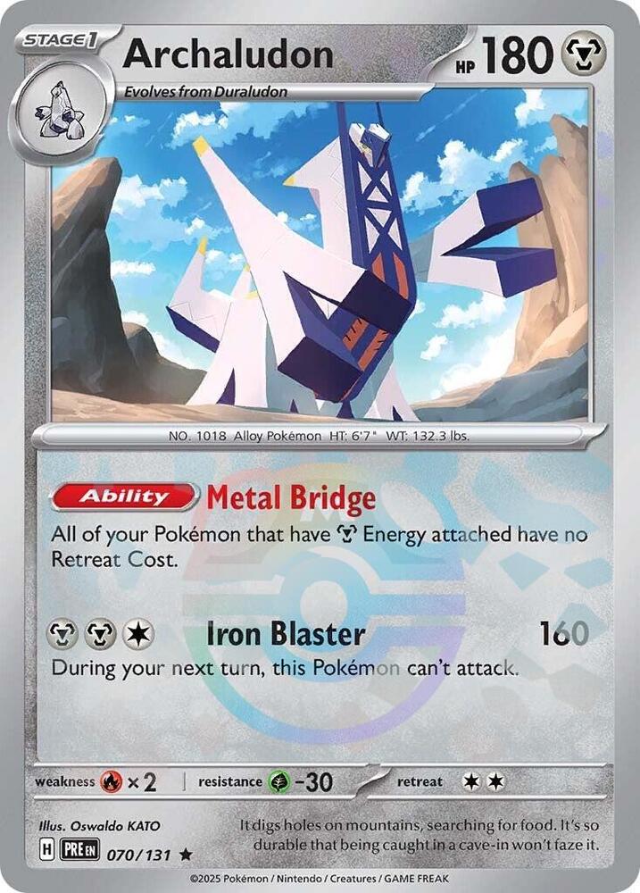 Archaludon 070/131 (SV: Prismatic Evolutions)  - Master Ball Holofoil | Good Games Morley