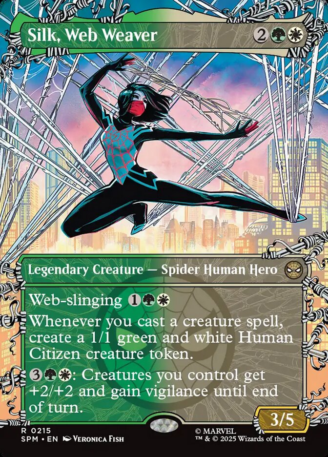 Silk, Web Weaver 215/198 (Marvel's Spider-Man)  - Showcase Foil | Good Games Morley