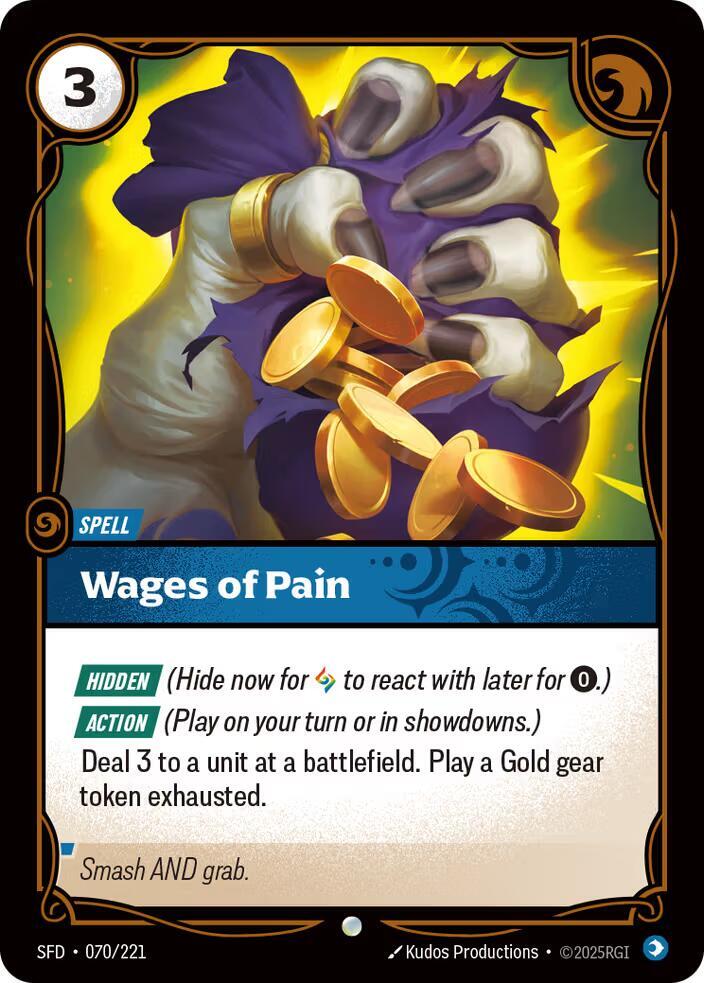 Wages of Pain 70/221 (Spiritforged)  - Foil | Good Games Morley