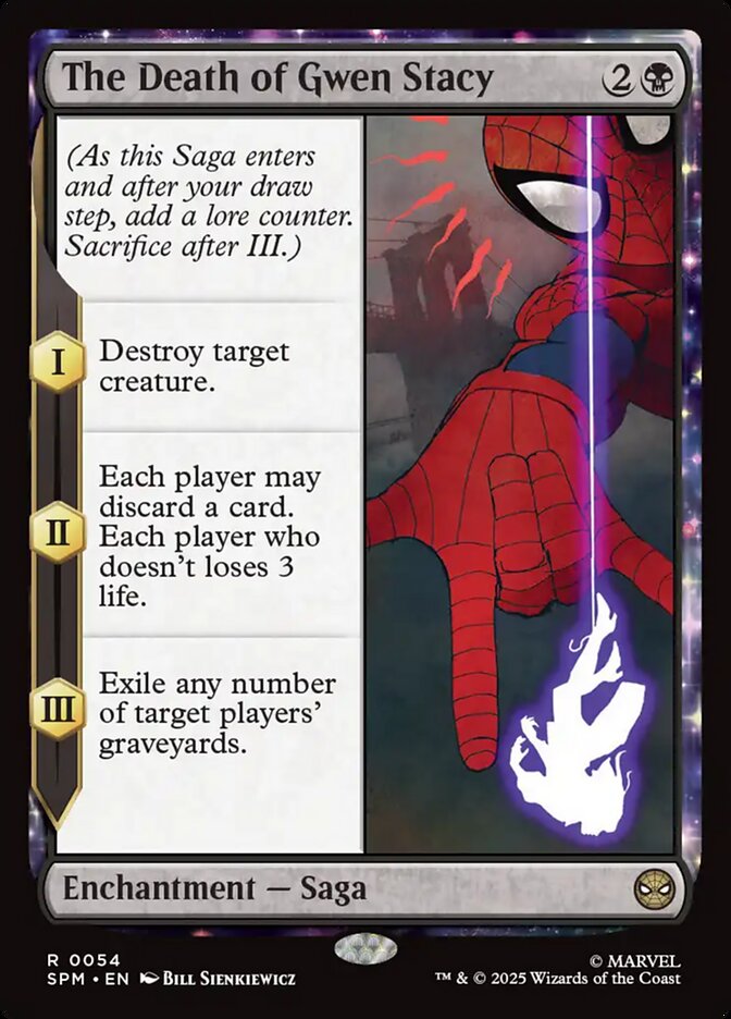 The Death of Gwen Stacy 54/198 (Marvel's Spider-Man)  - Foil | Good Games Morley