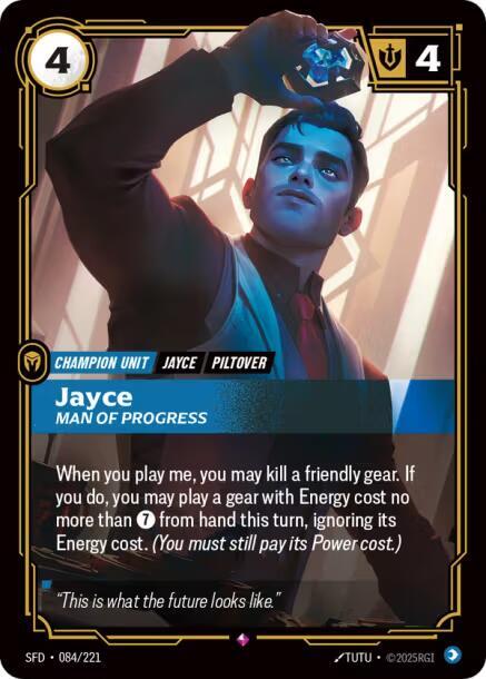 Jayce - Man of Progress 84/221 (Spiritforged)  - Foil | Good Games Morley