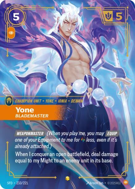 Yone - Blademaster 233/221 (Spiritforged)  - Foil | Good Games Morley