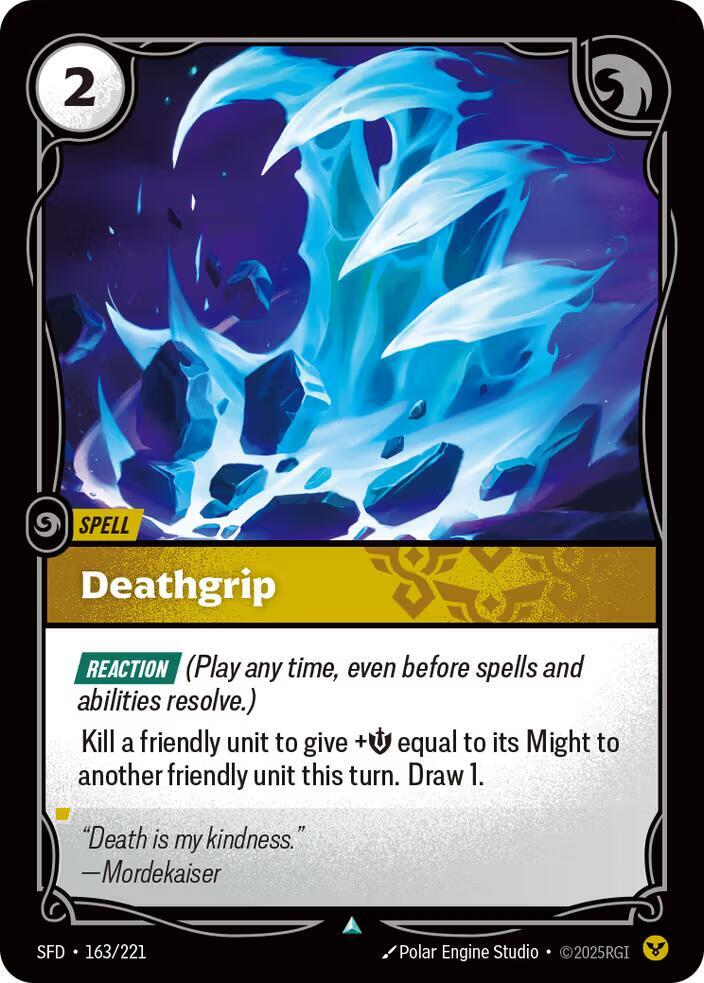 Deathgrip 163/221 (Spiritforged)  - Foil | Good Games Morley