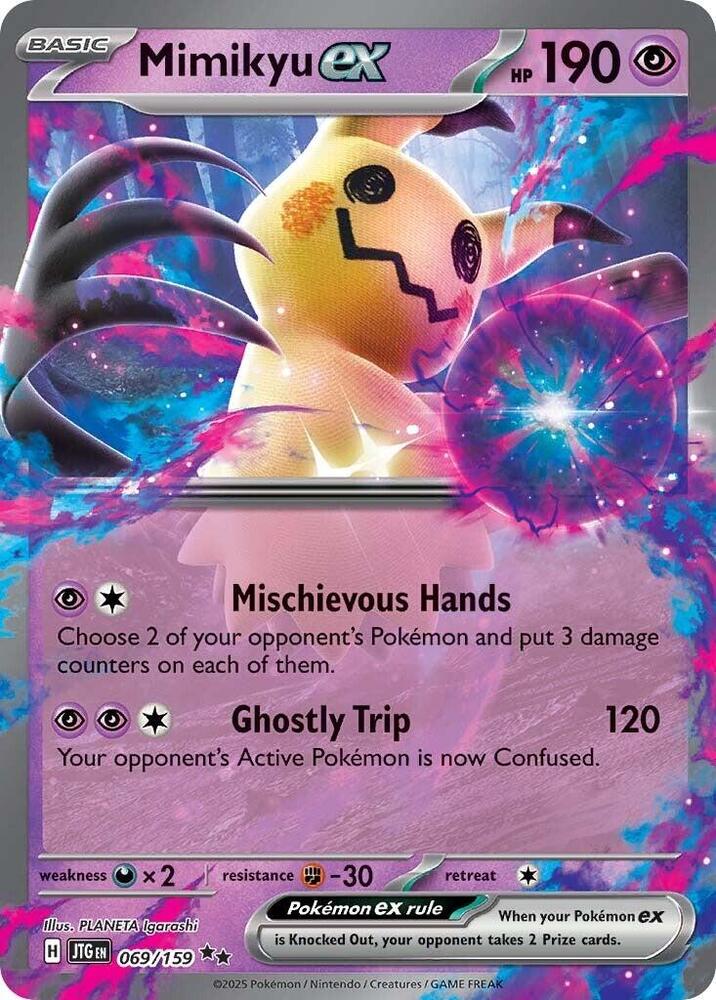 Mimikyu ex 069/159 (SV09: Journey Together)  - Holofoil | Good Games Morley