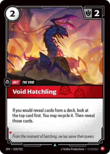 Void Hatchling 18/221 (Spiritforged)  - Foil | Good Games Morley