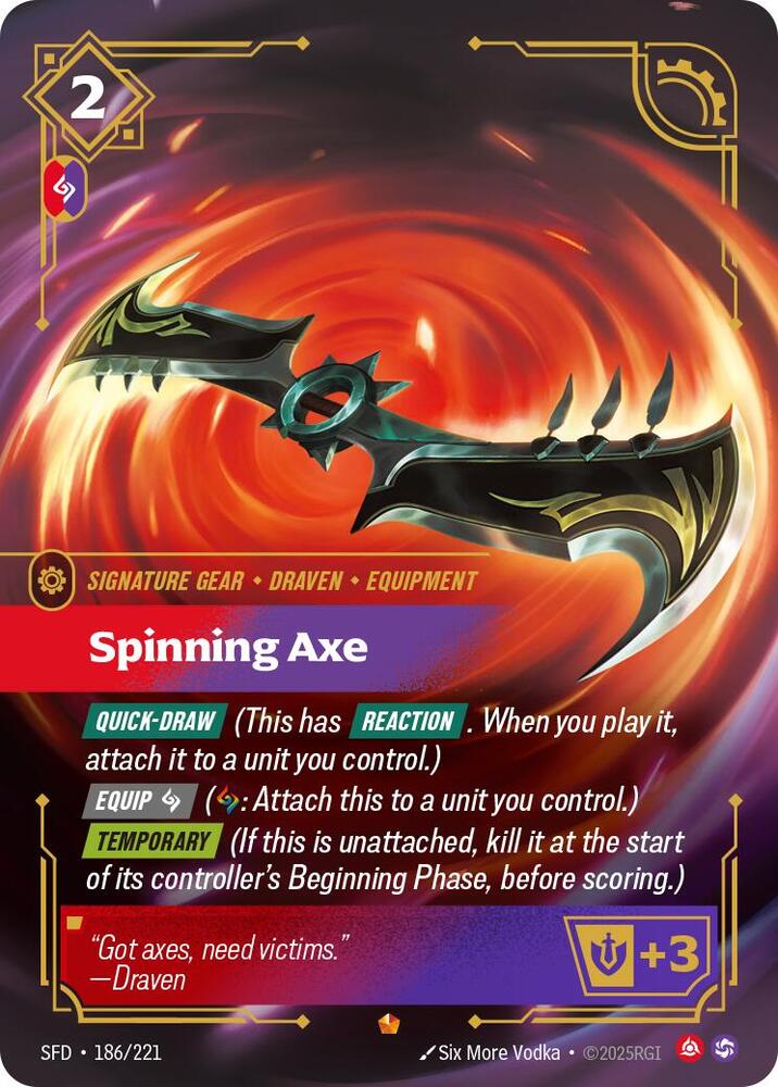 Spinning Axe 186/221 (Spiritforged)  - Foil | Good Games Morley