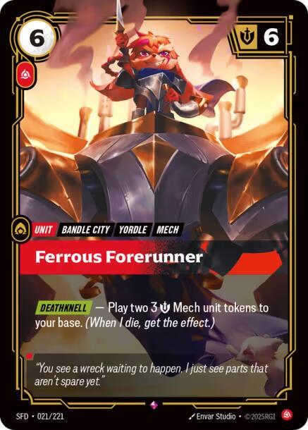 Ferrous Forerunner 21/221 (Spiritforged)  - Foil | Good Games Morley