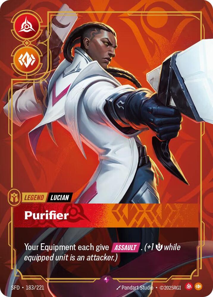 Lucian - Purifier 183/221 (Spiritforged)  - Foil | Good Games Morley