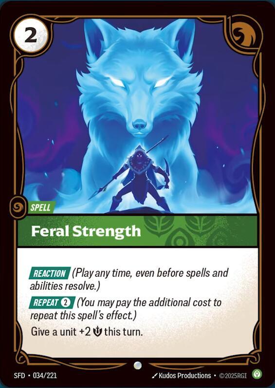 Feral Strength 34/221 (Spiritforged)  | Good Games Morley