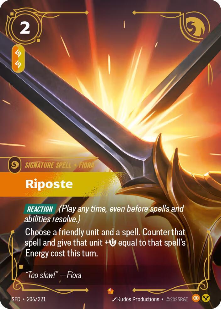 Riposte 206/221 (Spiritforged)  - Foil | Good Games Morley