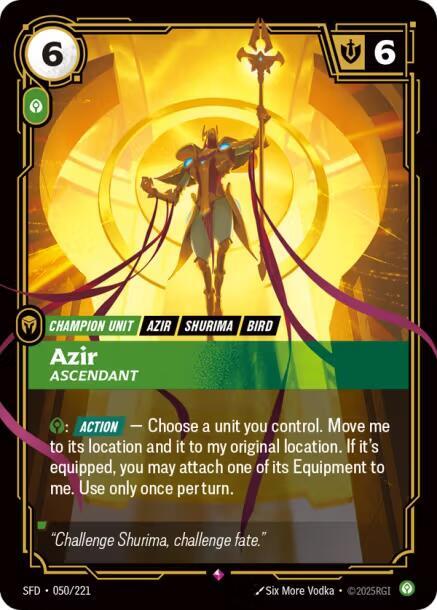 Azir - Ascendant 050/221 (Spiritforged)  - Foil | Good Games Morley