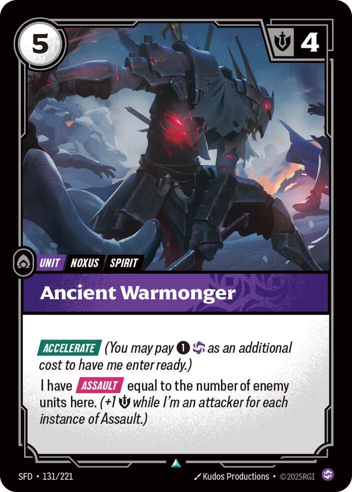 Ancient Warmonger 131/221 (Spiritforged)  | Good Games Morley