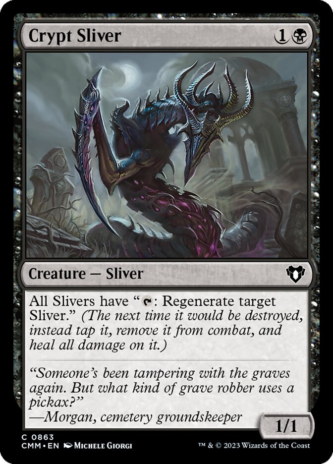 Crypt Sliver 863 (Commander Masters)  | Good Games Morley