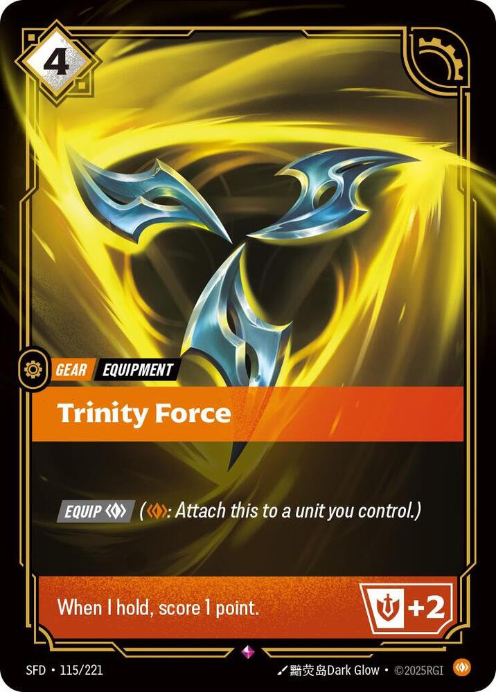 Trinity Force 115/221 (Spiritforged)  - Foil | Good Games Morley